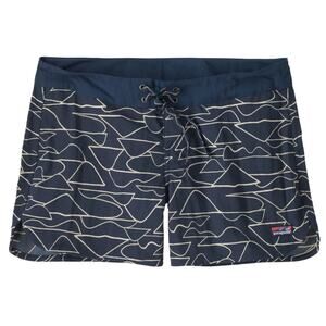 Patagonia Women's Wavefarer Boardshorts Board Shorts 5" Tidepool Blue Sz 4 Beach